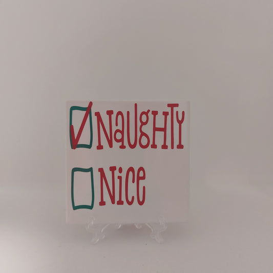 "Naughty or Nice Coasters"